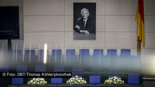 State memorial ceremony for Wolfgang Schäuble at the German Bundestag